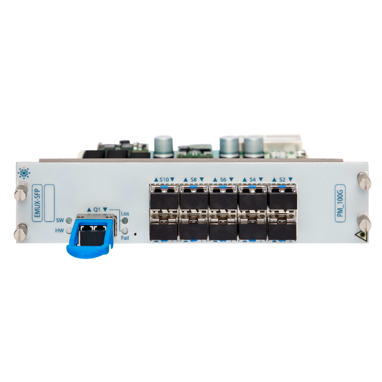 Модуль Ekinops PM_100G-EMUX 10GbE and 40GbE to 100G aggregator module, 3 clients Ports , 1 Line Port , QSFP+ Clients and QSFP28 Line Interface