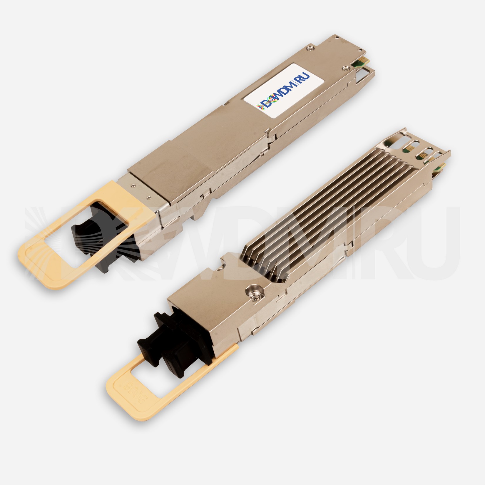 NVIDIA/Mellanox MMA4Z00-NS Broadcom VCSEL Compatible 800G 2xSR4/SR8 OSFP PAM4 850nm 50m DOM Two MPO-12/APC InfiniBand NDR Transceiver Module for MMF (Finned Top)